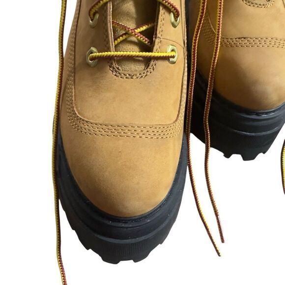 Timberland Women’s Size 7 Chunky Platform Lace-Up Boots – Tan Nubuck - Picture 5 of 13